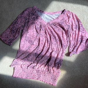Mudd pink & purple shirt size medium